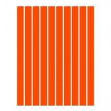 Набір смужок паперу для квілінгу, 1 колір (оранжевий), 3х295 мм, 160 г/м2, 100 шт. /QP-160-21-03/ 106021 - TM VAOSTUDIO